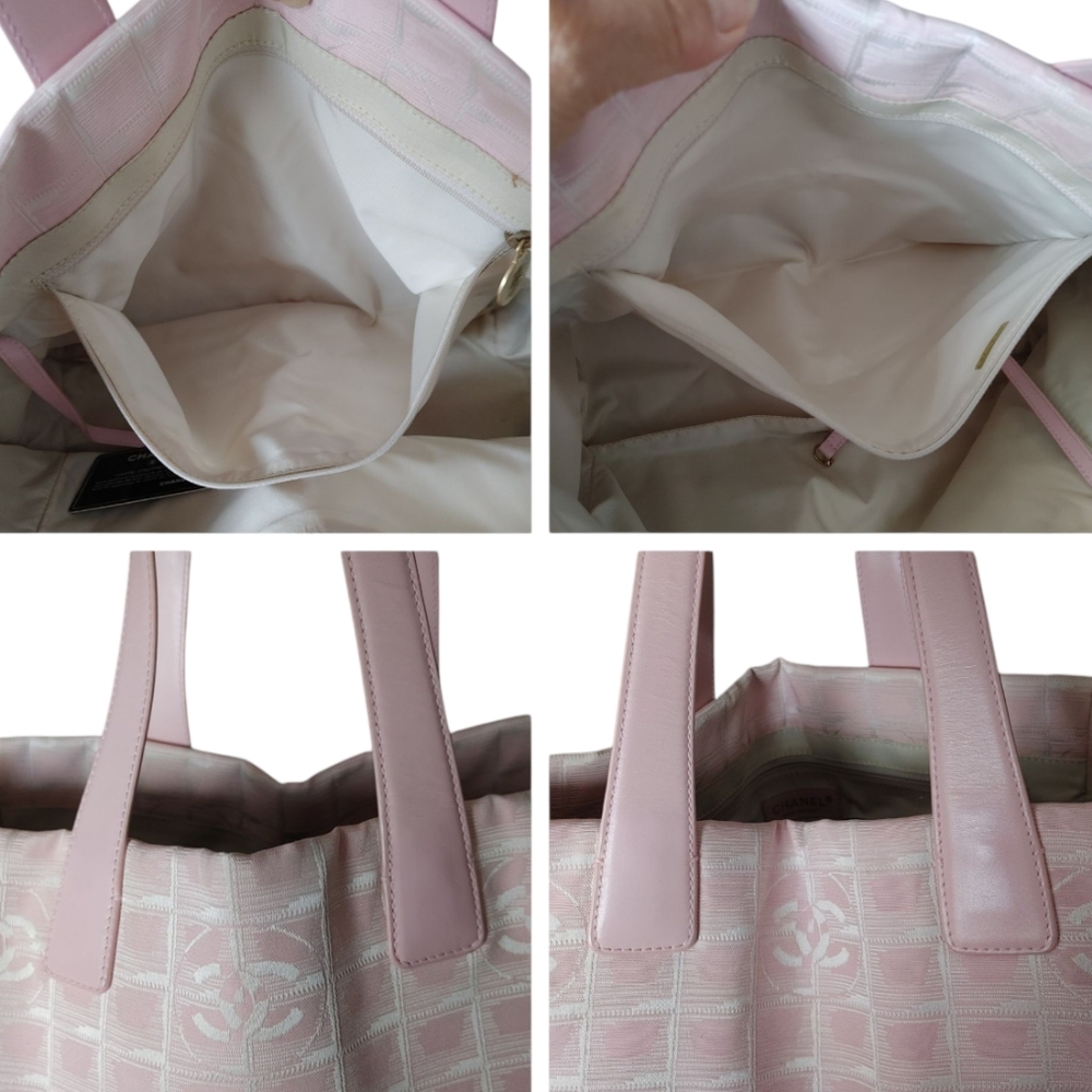Chanel Pink Nylon CC Travel Ligne Tote Bag - Picture 8 of 16
